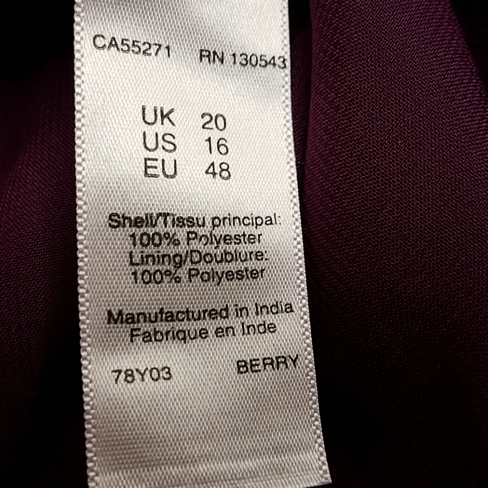 Purple shift dress e9 - Picture 8 of 8